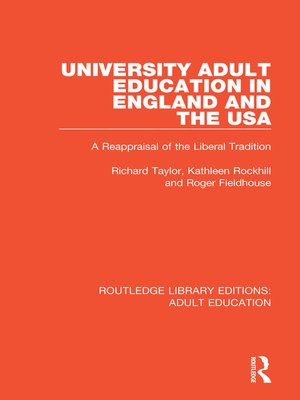 cover image of University Adult Education in England and the USA